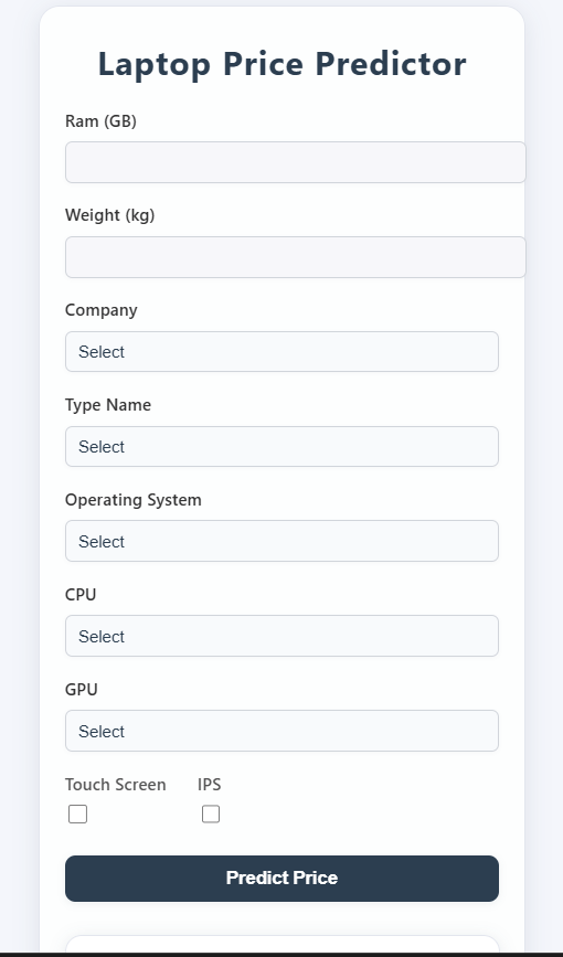 Laptop Price Predictor